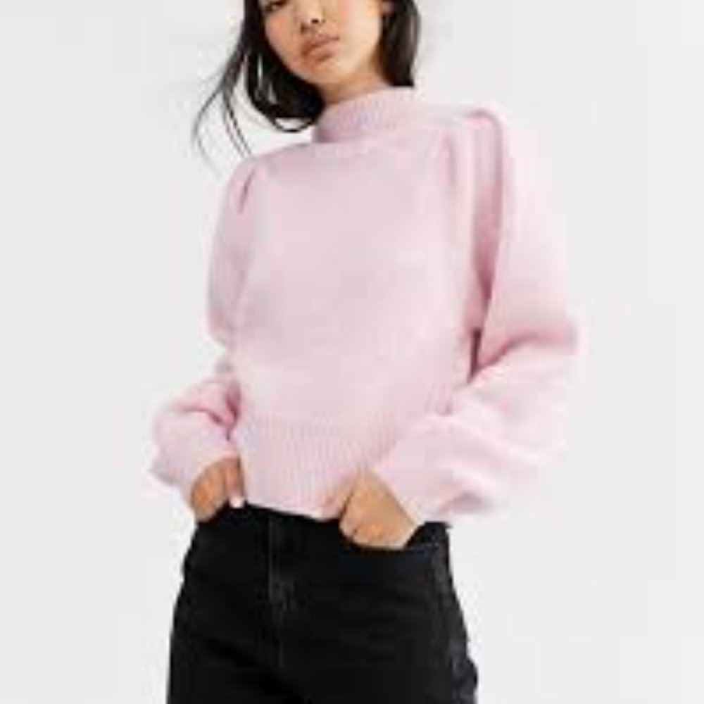 Weekday Sadie high neck sweater